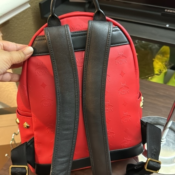 Authentic MCM Backpack Embossed MCM Monogram - Picture 5 of 10